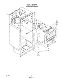 LINER Diagram and Parts List for ET18HMXSW06  Whirlpool Refrigerator