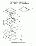 REFRIGERATOR SHELF PARTS Diagram and Parts List for ED2FHEXVB01  Whirlpool Refrigerator