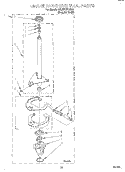 BRAKE AND DRIVE TUBE Diagram and Parts List for 3XLA87W72BQ1  Whirlpool Washer