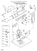 SECTION Diagram and Parts List for LEQ8857HQ1  Whirlpool Dryer