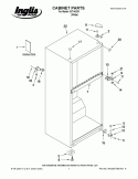 CABINET PARTS Diagram and Parts List for IST143301  Inglis Refrigerator