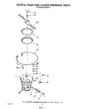 HEATER, PUMP AND LOWER SPRAYARM Diagram and Parts List for DU9200XT1  Whirlpool Dishwasher