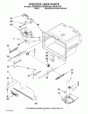 FREEZER LINER PARTS Diagram and Parts List for GI6FDRXXB04  Whirlpool Refrigerator