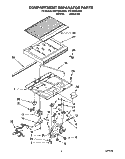 COMPARTMENT SEPARATOR Diagram and Parts List for 4YET20DKAN01  Whirlpool Refrigerator