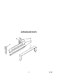 BACKGUARD Diagram and Parts List for SF304BSWW1  Whirlpool Range