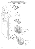 FREEZER LINER Diagram and Parts List for KSRS22QGBL00  KitchenAid Refrigerator