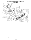 WASHER/DRYER CONTROL PANEL Diagram and Parts List for LT5100XSW1  Whirlpool Washer Dryer Combo