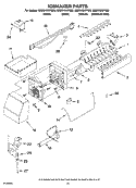 ICEMAKER PARTS, OPTIONAL PARTS Diagram and Parts List for GB2SHDXPB00  Whirlpool Refrigerator