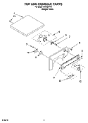 TOP AND CONSOLE PARTS, OPTIONAL PARTS (NOT INCLUDED) Diagram and Parts List for LER3622PQ1  Whirlpool Dryer