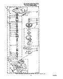 GEARCASE Diagram and Parts List for KAWE540WAL1  KitchenAid Washer