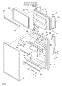 Part Location Diagram of WP2195944 Whirlpool Door Trim