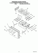 FREEZER DOOR PARTS Diagram and Parts List for KFIS20XVWH00  KitchenAid Refrigerator