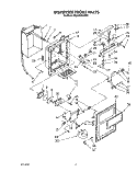 DISPENSER FRONT Diagram and Parts List for RS25AWXVW02  Roper Refrigerator