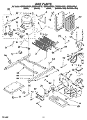 UNIT PARTS Diagram and Parts List for GD5SHAXNB01  Whirlpool Refrigerator