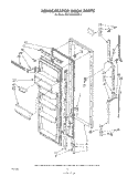 Part Location Diagram of 1101363 Whirlpool Refrigerator, Door Panel (Toast)