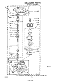 GEARCASE Diagram and Parts List for LA6400XPW5  Whirlpool Washer
