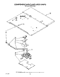 COMPONENT SHELF AND LATCH Diagram and Parts List for KEBI271WBL3  KitchenAid Wall Oven