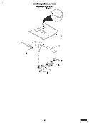 BURNER Diagram and Parts List for SB100PEDB1  Whirlpool Wall Oven