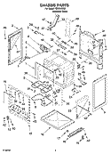 CHASSIS PARTS Diagram and Parts List for TES356RD2  Estate Range