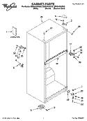 CABINET PARTS Diagram and Parts List for ER8GHKXMS03  Whirlpool Refrigerator