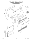 BACKGUARD Diagram and Parts List for 2384W1A  Roper Range