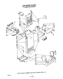Part Location Diagram of 1108168 Whirlpool Evaporator, Cover