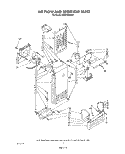 AIR FLOW AND RESERVOIR Diagram and Parts List for ED25PSXRWR1  Whirlpool Refrigerator