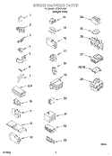 WIRING HARNESS Diagram and Parts List for LSR5121JQ0  Whirlpool Washer