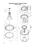 AGITATOR, BASKET AND TUB Diagram and Parts List for LA6100XSW0  Whirlpool Washer