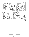 BULKHEAD Diagram and Parts List for LG5701XMW0  Whirlpool Dryer