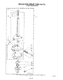 BRAKE AND DRIVE TUBE Diagram and Parts List for KAWE650VAL0  KitchenAid Washer