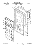 DOOR, LIT/OPTIONAL Diagram and Parts List for EV150NXAW00  Whirlpool Freezer