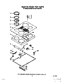 SECTION Diagram and Parts List for RC8430XTB1  Whirlpool Cooktop