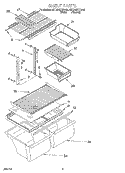 SHELF, LIT/OPTIONAL Diagram and Parts List for 8ET20NKXFN00  Whirlpool Refrigerator