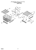 FREEZER SHELF Diagram and Parts List for KSSS48MHX00  KitchenAid Refrigerator