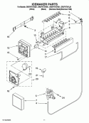 ICEMAKER PARTS Diagram and Parts List for GR2FHTXVB01  Whirlpool Refrigerator