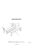 BACKGUARD Diagram and Parts List for SF302ESRW1  Whirlpool Range