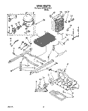 UNIT Diagram and Parts List for KSRB27QABL04  KitchenAid Refrigerator
