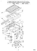 COMPARTMENT SEPARATOR Diagram and Parts List for RT12DKXEL00  Roper Refrigerator