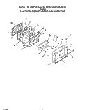OVEN DOOR Diagram and Parts List for D9757W2  Roper Range
