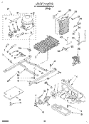 UNIT Diagram and Parts List for KSRB27QABL11  KitchenAid Refrigerator