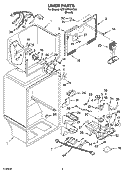 LINER PARTS Diagram and Parts List for 8ET1MTKXKT05  Whirlpool Refrigerator