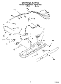 CONTROL Diagram and Parts List for 3XES0FHQKQ00  Whirlpool Refrigerator