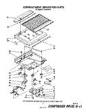 COMPARTMENT SEPARATOR Diagram and Parts List for ET18HKXSW01  Whirlpool Refrigerator