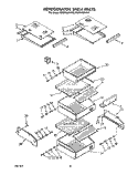 REFRIGERATOR SHELF Diagram and Parts List for KSSS36MAX00  KitchenAid Refrigerator