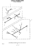 WIRING HARNESS Diagram and Parts List for CE2500XMW1  Whirlpool Dryer
