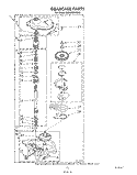 GEARCASE Diagram and Parts List for KAWE950VAL0  KitchenAid Washer