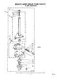 BRAKE AND DRIVE TUBE Diagram and Parts List for LB5540XMN0  Whirlpool Washer