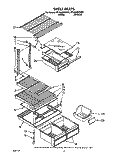 SHELF Diagram and Parts List for ET18HMXXN00  Whirlpool Refrigerator