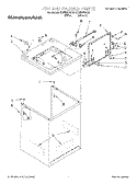 TOP AND CABINET Diagram and Parts List for KAWS800GZ0  KitchenAid Washer
